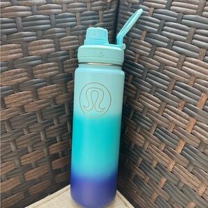 Lululemon Athletica Gradient Blue and Purple Water Bottle